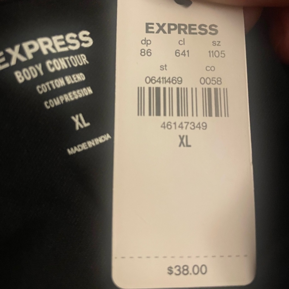 Express double v cotton blend body suit - Picture 3 of 4